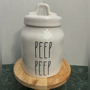 Rae Dunn “Peep Peep” Small Spring/Easter Canister